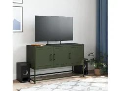 Móvel De Tv* Móvel de TV 100,5x39x60,5 aço azeitona PT357450 Verde