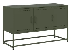 Móvel De Tv* Móvel de TV 100,5x39x60,5 aço azeitona PT357450 Verde