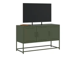 Móvel De Tv* Móvel de TV 100,5x39x60,5 aço azeitona PT357450 Verde