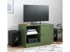 Móvel De Tv| Móvel de TV 67x39x44 aço azeitona PT338381 Verde
