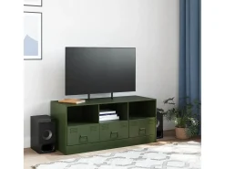 Móvel De Tv* Móvel de TV 99x39x44 aço azeitona PT564276 Verde