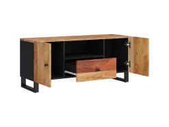 Móvel De Tv* Móvel de TV 105x33,5x46 cm acácia maciça/derivados madeira PT607665 Castanho