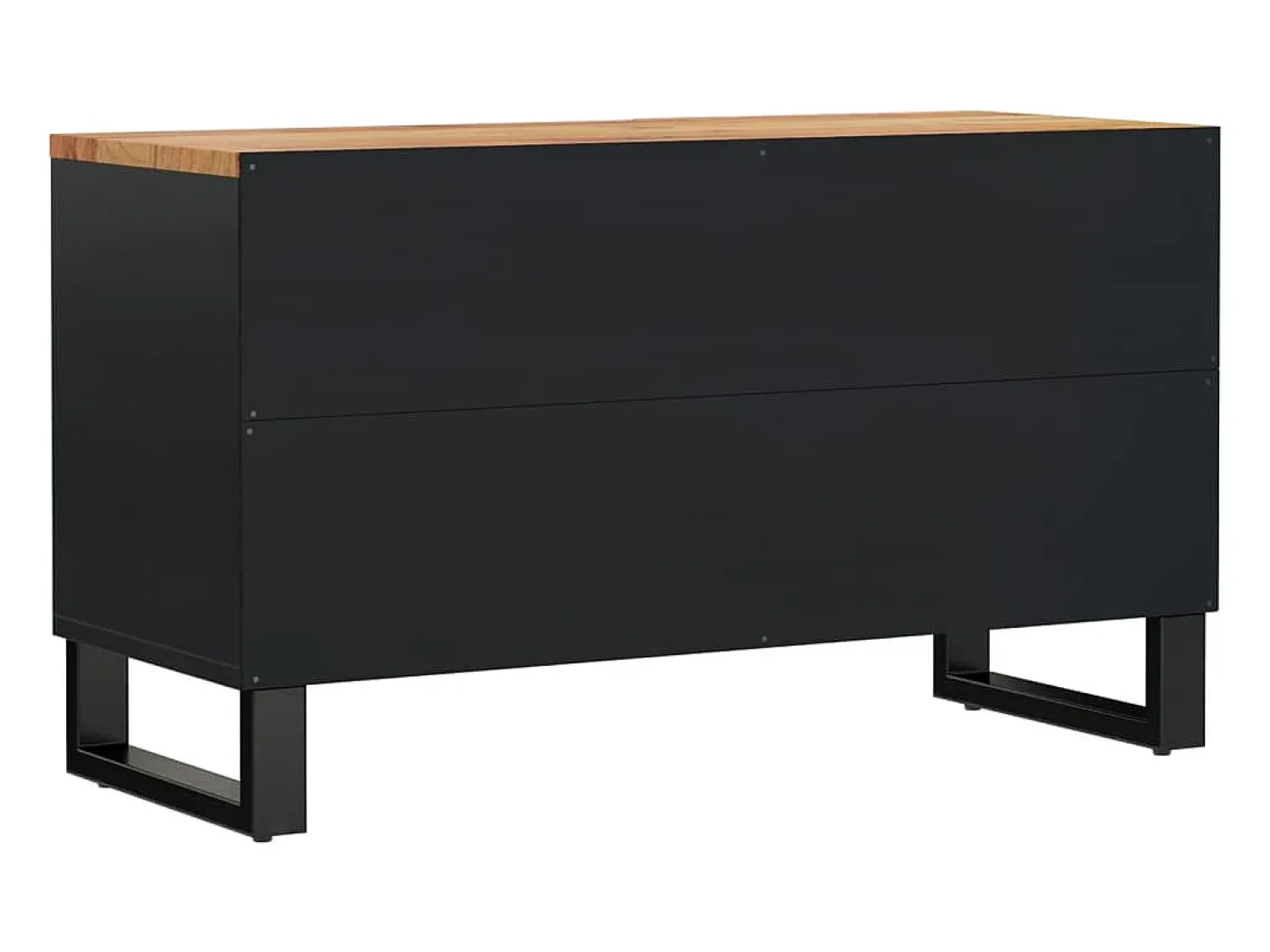 Outlet vidaxl Móvel de TV 80x33x46 cm acácia maciça/derivados madeira Castanho