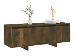 Móvel De Tv| Móvel de TV 120x30x40,5 cm aglomerado cor carvalho fumado PT928573 Castanho