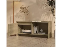 Móvel De Tv* Móvel de TV 90x35x40 cm aglomerado cor carvalho sonoma PT617681 Bege