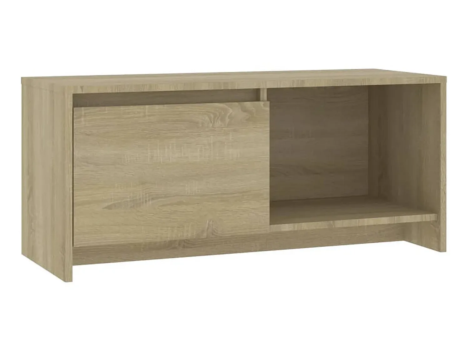 Móvel De Tv* Móvel de TV 90x35x40 cm aglomerado cor carvalho sonoma PT617681 Bege