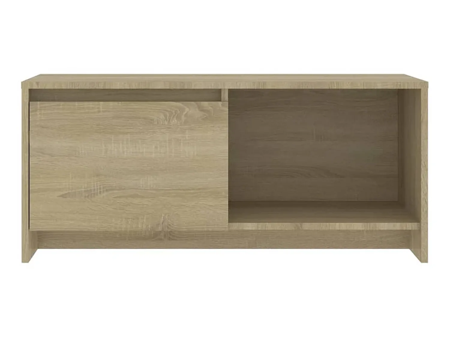 Móvel De Tv* Móvel de TV 90x35x40 cm aglomerado cor carvalho sonoma PT617681 Bege