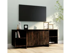 Móvel De Tv* Móvel de TV 130x35x50 cm aglomerado cor carvalho fumado PT493045 Castanho