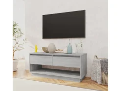 Móvel De Tv* Móvel de TV 102x41x44 cm aglomerado cor sonoma PT382824 Cinzento