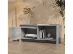Móvel De Tv* Móvel de TV 90x35x40 cm aglomerado cor sonoma PT552723 Cinzento
