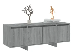 Móvel De Tv* Móvel de TV 120x30x40,5 cm aglomerado cor sonoma PT933300 Cinzento
