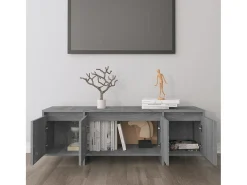 Móvel De Tv* Móvel de TV 120x30x40,5 cm aglomerado cor sonoma PT933300 Cinzento