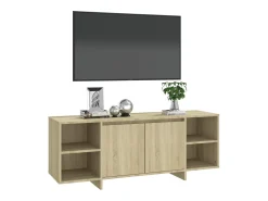 Móvel De Tv*vidaxl Móvel de TV 130x35x50 cm aglomerado cor carvalho sonoma Natural escuro