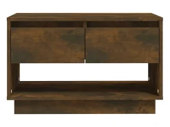Móvel De Tv| Móvel de TV 70x41x44 cm aglomerado cor carvalho fumado PT553238 Castanho