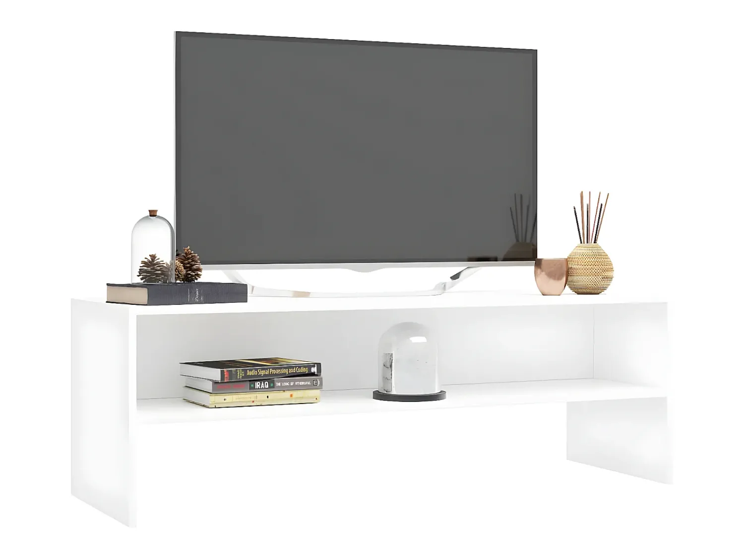 Móvel De Tv* Móvel de TV 120x40x40 cm aglomerado PT459439 Branco