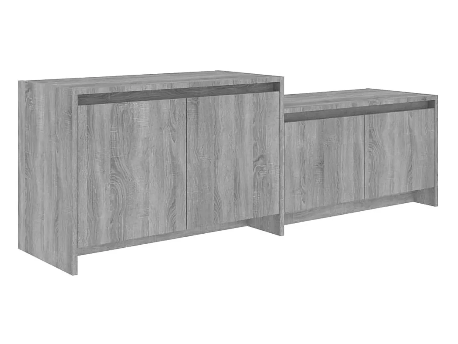 Móvel De Tv* Móvel de TV 146,5x35x50 cm aglomerado cor sonoma PT708475 Cinzento