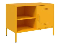 Móvel de TV 68x39x50,5 cm aço mostarda PT671971^ Móvel De Tv