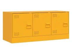 Outlet Móvel de TV 99x39x44 cm aço mostarda PT555610 Amarelo