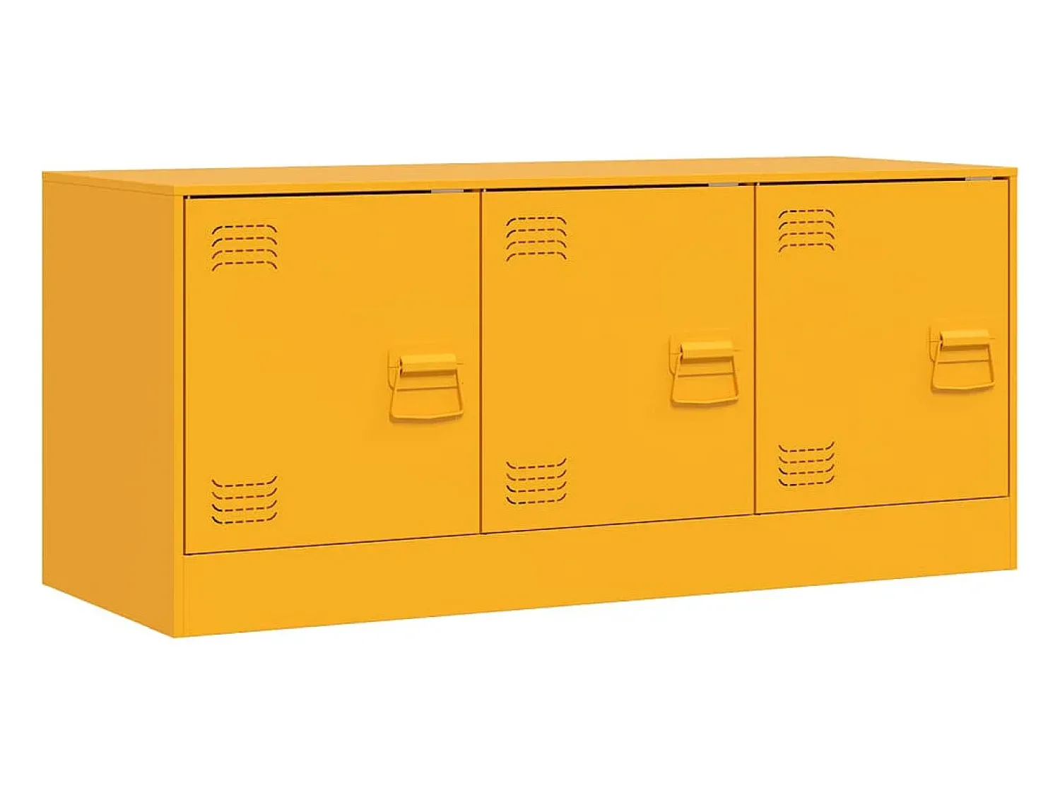 Outlet Móvel de TV 99x39x44 cm aço mostarda PT555610 Amarelo