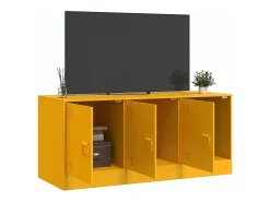 Outlet Móvel de TV 99x39x44 cm aço mostarda PT555610 Amarelo