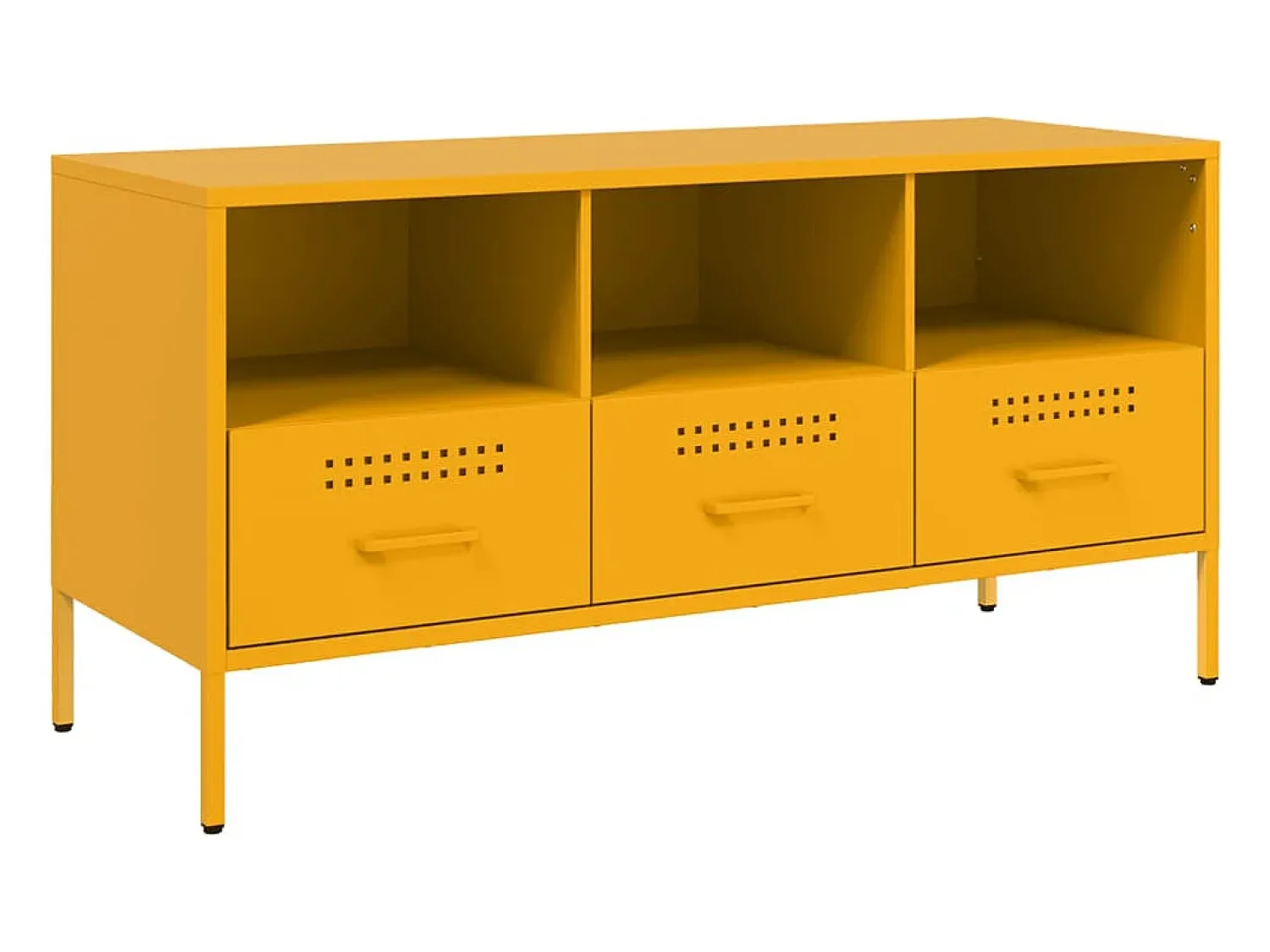 Móvel De Tv* Móvel de TV 100,5x39x50,5 cm aço mostarda PT154477 Amarelo