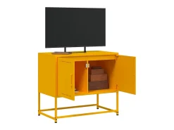 vidaxl Móvel de TV 68,5x39x60,5 cm aço mostarda^ Móvel De Tv