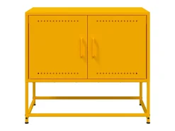vidaxl Móvel de TV 68,5x39x60,5 cm aço mostarda^ Móvel De Tv