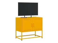 vidaxl Móvel de TV 68,5x39x60,5 cm aço mostarda^ Móvel De Tv