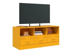Hot Móvel de TV 99x39x44 cm aço mostarda PT541463 Amarelo