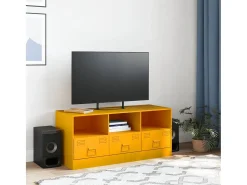 Hot Móvel de TV 99x39x44 cm aço mostarda PT541463 Amarelo