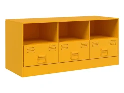 Hot Móvel de TV 99x39x44 cm aço mostarda PT541463 Amarelo