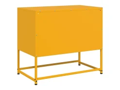 Móvel De Tv*vidaxl Móvel de TV 68x39x60,5 cm aço mostarda Amarelo