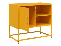 Móvel De Tv*vidaxl Móvel de TV 68x39x60,5 cm aço mostarda Amarelo