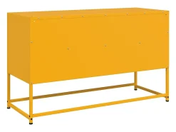 Móvel De Tv*vidaxl Móvel de TV 100,5x39x60,5 cm aço mostarda Amarelo