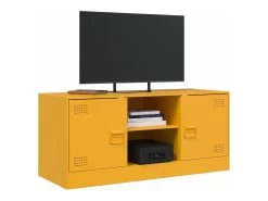 Móvel De Tv| Móvel de TV 99x39x44 cm aço mostarda PT711364 Amarelo