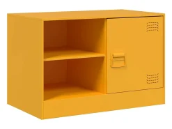 Clearance Móvel de TV 67x39x44 cm aço mostarda PT468474 Amarelo