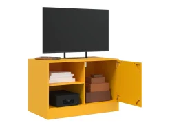 Clearance Móvel de TV 67x39x44 cm aço mostarda PT468474 Amarelo