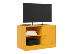 Clearance Móvel de TV 67x39x44 cm aço mostarda PT468474 Amarelo