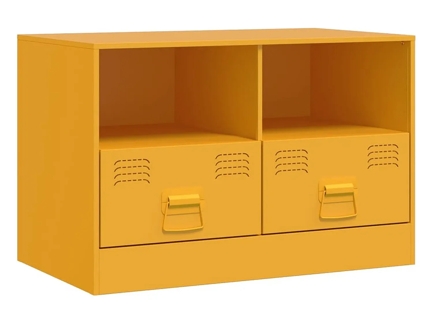 Móvel De Tv* Móvel de TV 67x39x44 cm aço mostarda PT696276 Amarelo