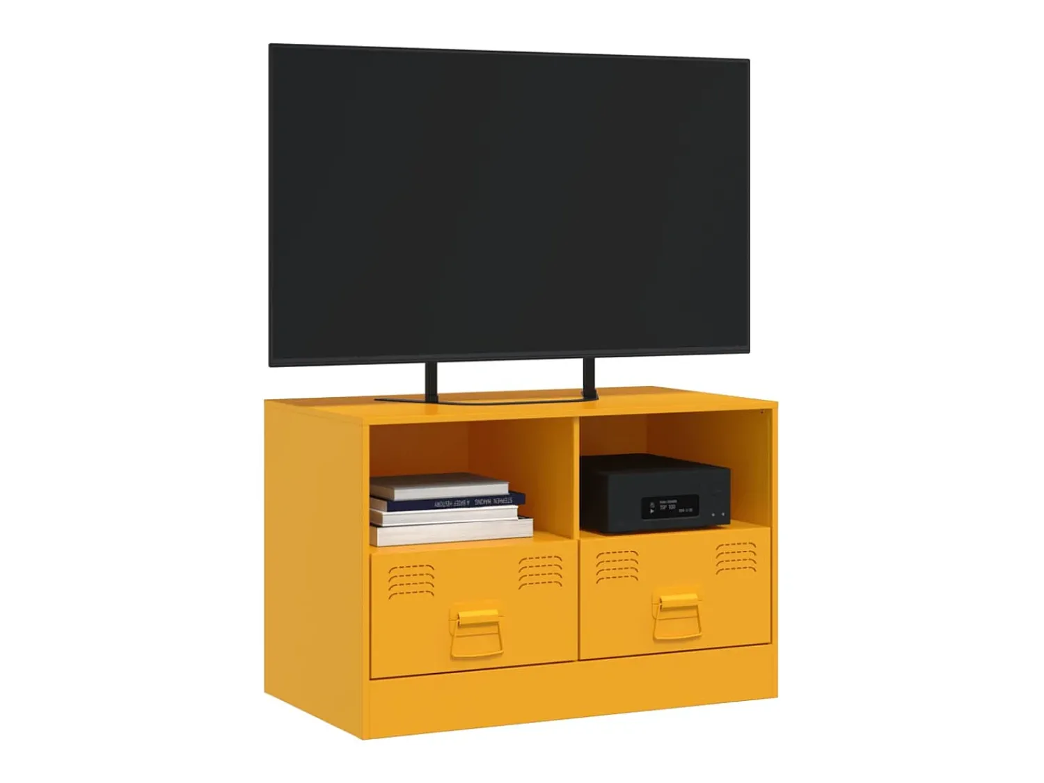 Móvel De Tv* Móvel de TV 67x39x44 cm aço mostarda PT696276 Amarelo