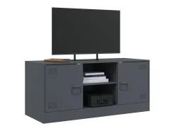 Móvel de TV 99x39x44 cm aço antracite PT728651 Cinza antracite