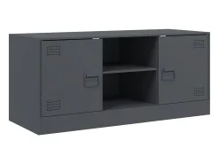 Móvel de TV 99x39x44 cm aço antracite PT728651 Cinza antracite