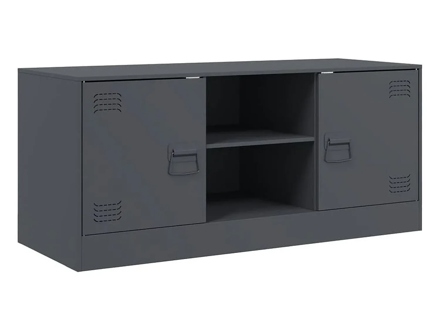 Móvel de TV 99x39x44 cm aço antracite PT728651 Cinza antracite
