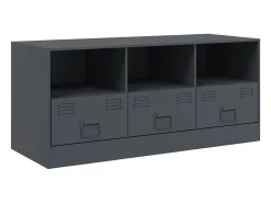 Móvel de TV 99x39x44 cm aço antracite PT304283^ Móvel De Tv