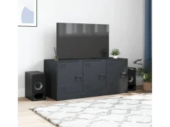 Móvel de TV 99x39x44 cm aço antracite PT267814^ Móvel De Tv