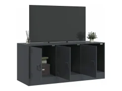 Móvel de TV 99x39x44 cm aço antracite PT267814^ Móvel De Tv