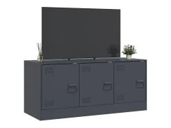 Móvel de TV 99x39x44 cm aço antracite PT267814^ Móvel De Tv