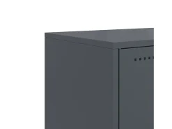 New vidaxl Móvel de TV 100,5x39x43,5 cm aço antracite Cinza antracite