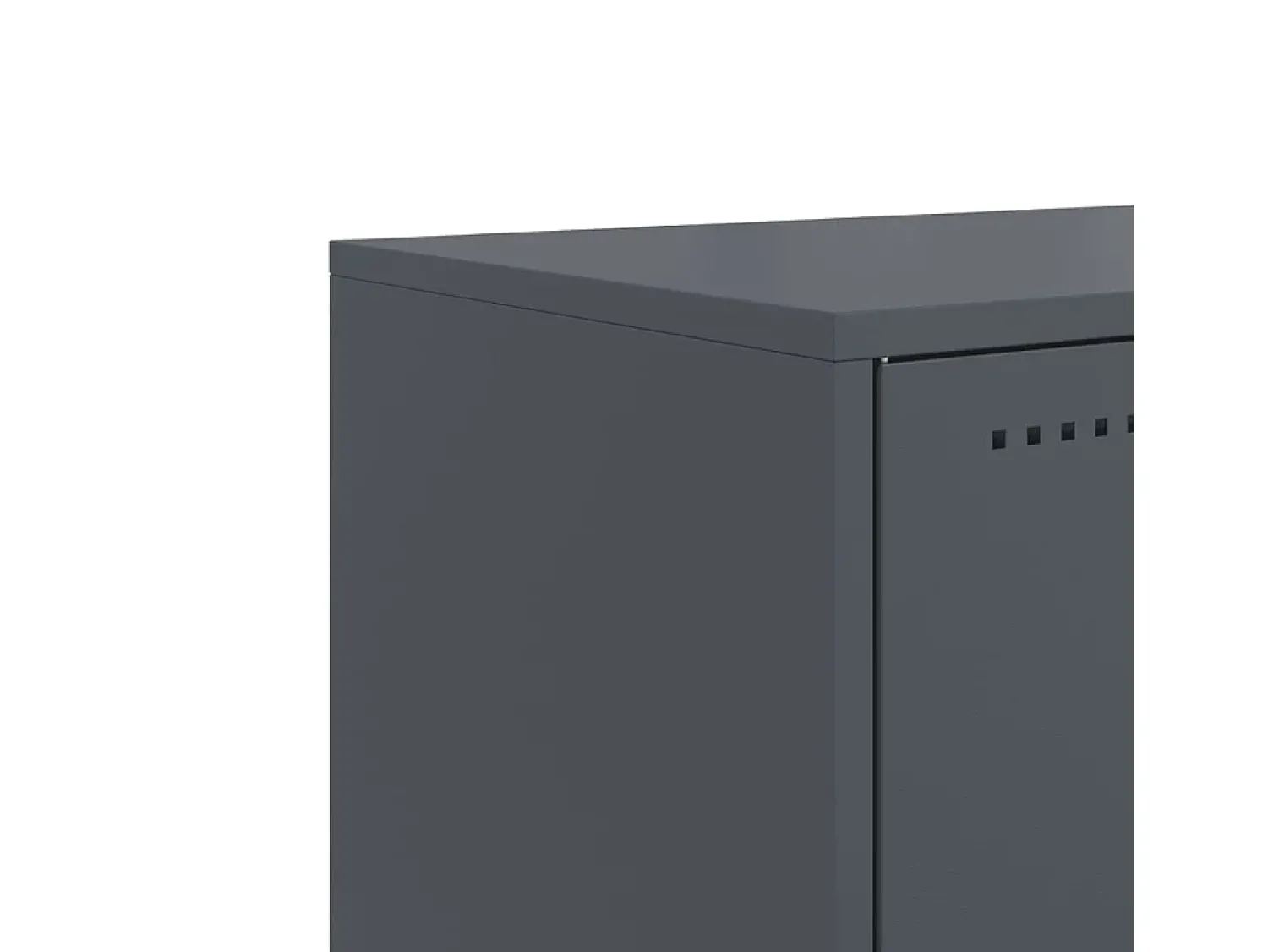 New vidaxl Móvel de TV 100,5x39x43,5 cm aço antracite Cinza antracite
