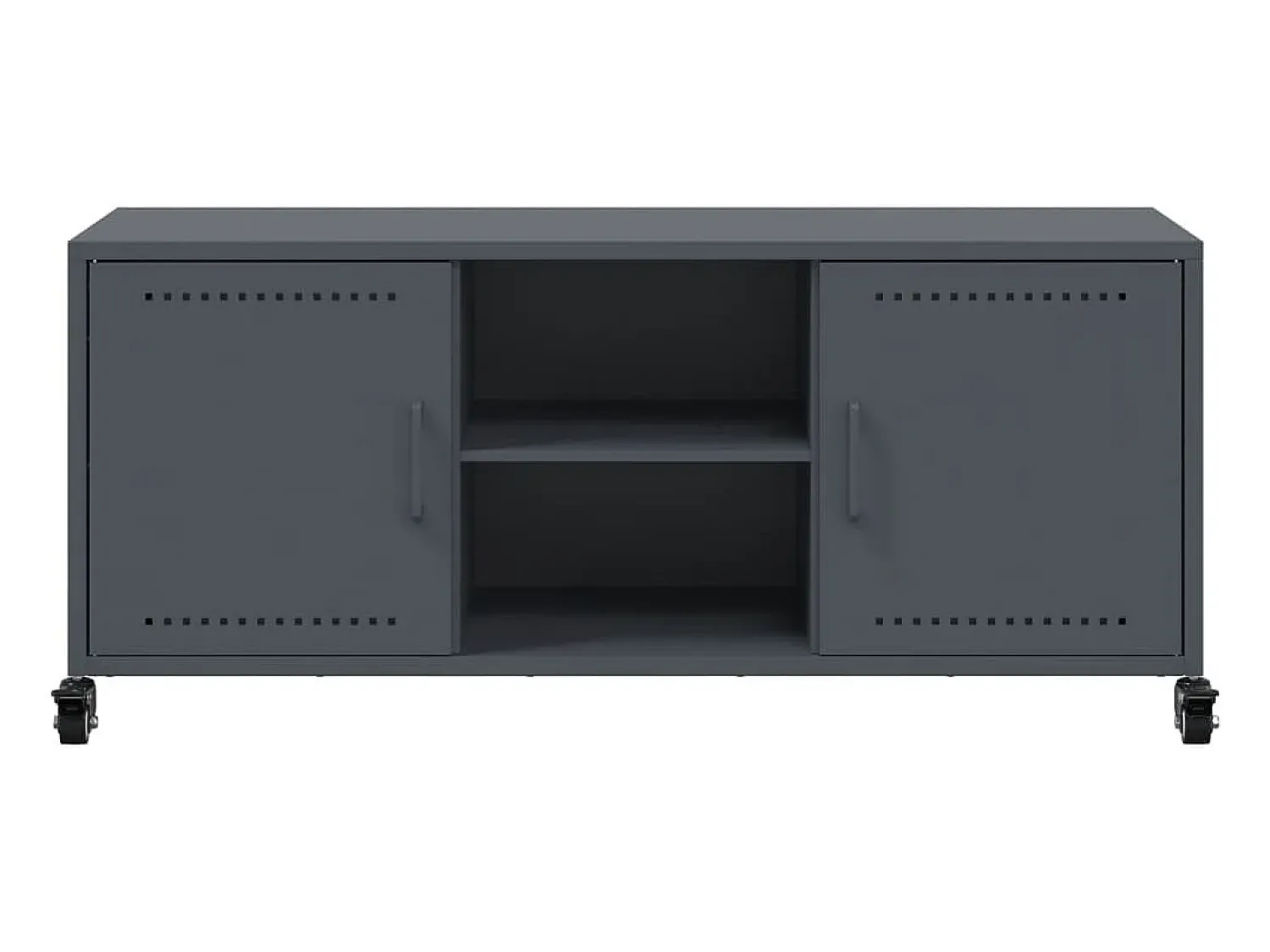 New vidaxl Móvel de TV 100,5x39x43,5 cm aço antracite Cinza antracite
